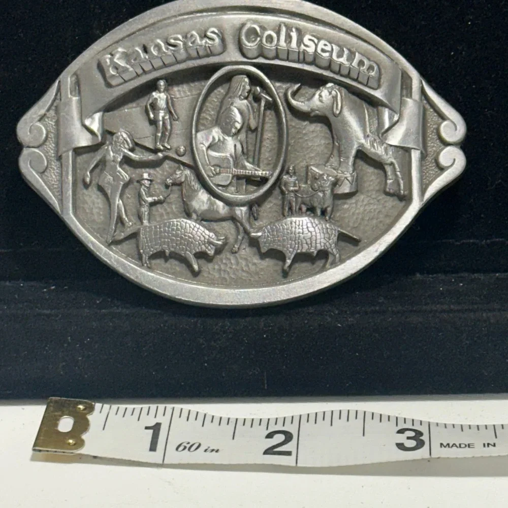 Vintage Kansas Coliseum Wichita Circus Elephant Limited Edition Belt Buckle USA